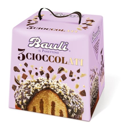 Bauli panettone 3 choco 750g