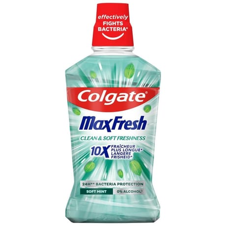 Colgate bain de bouche max fresh fraicheur délicate flacon 500ml
