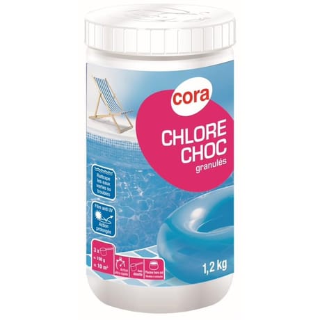 Chlore choc granulé 1,2kg