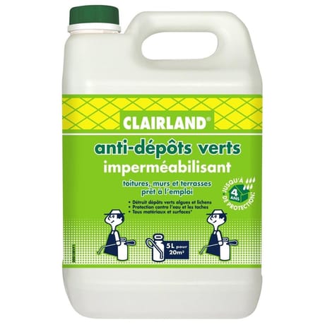Clairland  anti-mousses et imperméabilisant toitures 5 l
