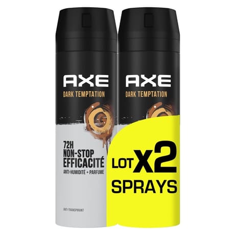 Axe déodorant anti-transpirant Dark Temptation anti-humidité 2x200ml