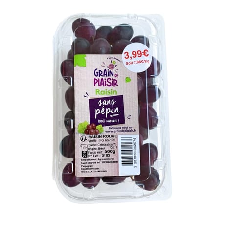 Raisin rose sans pépin 500g