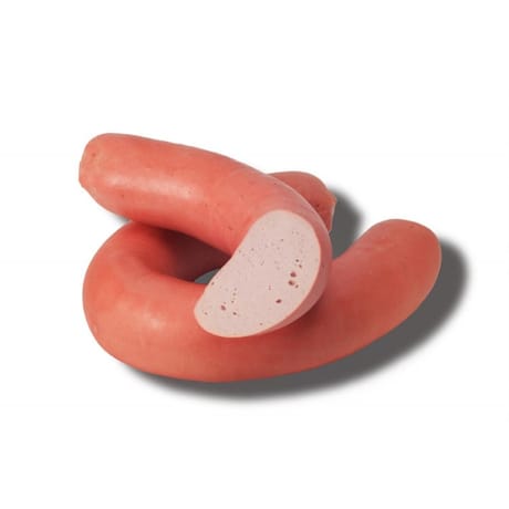 Saucisse de viande colorée