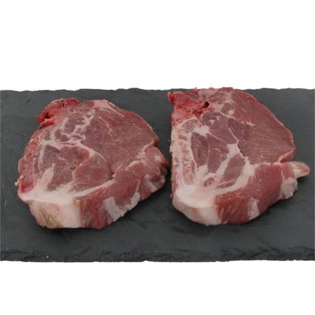 Porc : côte échine avec os x2