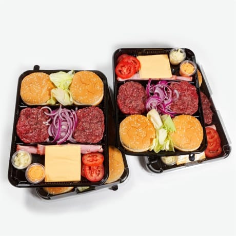 Kit burger bacon cheddar 8 personnes