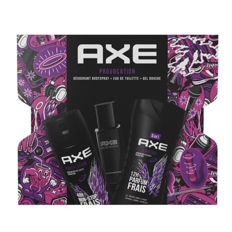 Axe coffret provocation déodorant + eau de toilette + gel douche