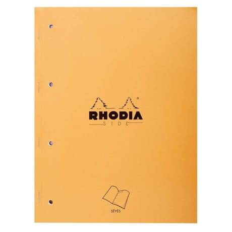 Rhodia - Cahier de notes agrafé 22.3x29.7 160 pages détachables perforées seyes