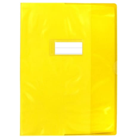 Cora protège cahier a4 pvc avec rabats 15/100 transparent assorti