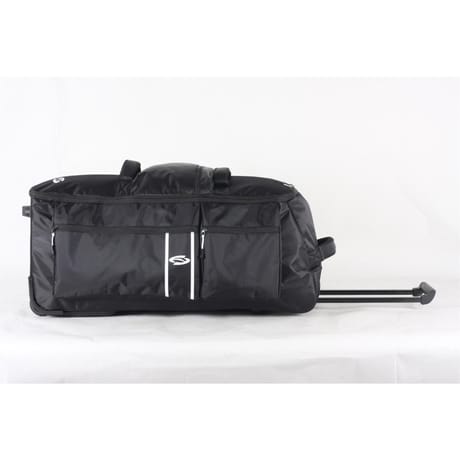 Sac de voyage à roulettes noir et blanc 72cm cora