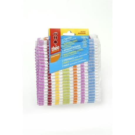 Theo lot de 2 chiffons multi-usages