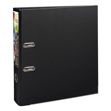 Exacompta classeur à levier xl dos de 80 mm polypropylène noir prem'touch