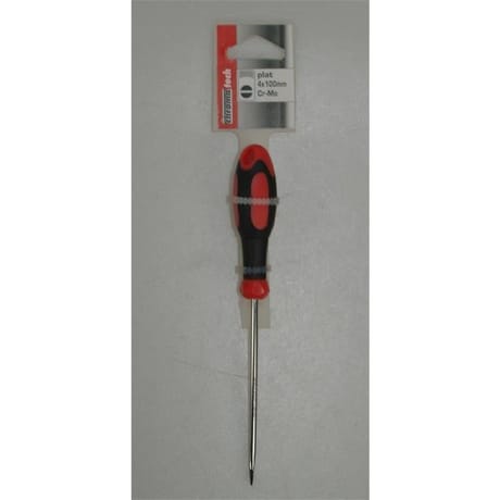 Chromatech tournevis plat 4x0.8x100 manche bi-matière