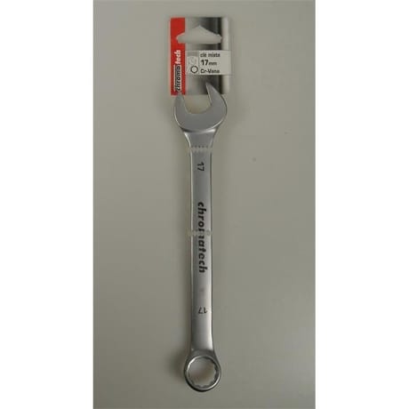 Chromatech clé mixte de 17 finition satinée chromée