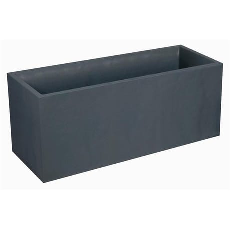 Jardinière volcania 99,5x39 - 5x43.5 98l décor pierre anthracite