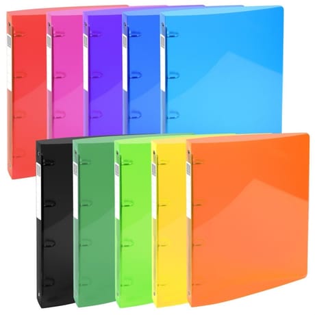 Exacompta classeur extra large dos de 40 mm 242x297 mm 4 anneaux polypro