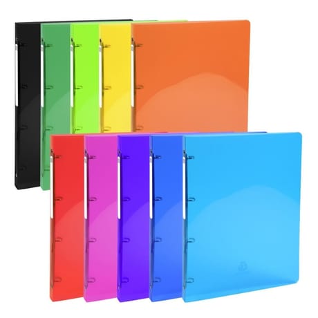 Exacompta cahier classeur dos de 20 mm transl  lisse brllant iderama polypro