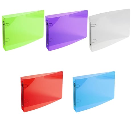 Exacompta - Classeur pour fiche bristol 148x210 polypro translucide