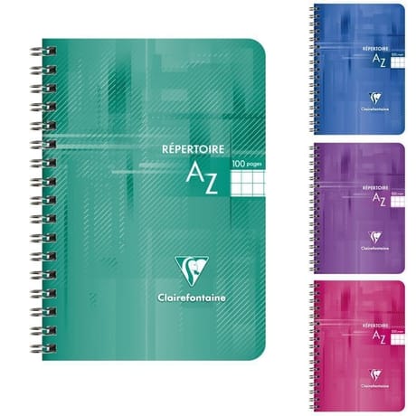 Clairefontaine répertoire  9x14 cm 100 pages  5x5 90 grammes