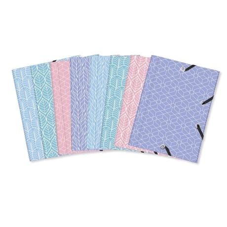 Clairefontaine chemise élastique 3 rabats 12x16 cm lola