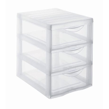 Mini tour ORGAMIX A5 3 TIROIRS TRANSPARENT