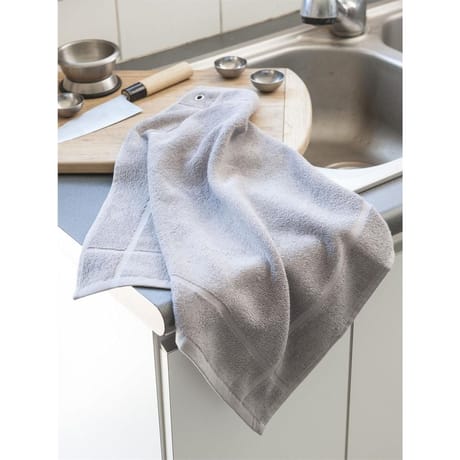Carre eponge 40x40cm gris avec oeillet