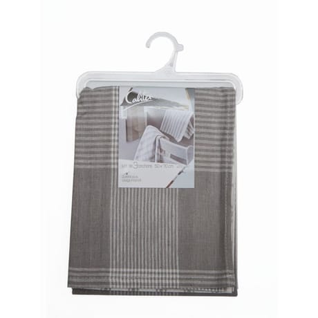 Lot de 3 torchons dilo gris 55x75cm