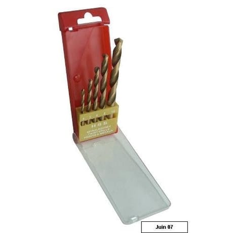 Rondy 5 forets titane 4-5-6-8-10 boite plastique