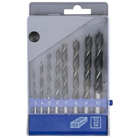 Chromatech 8 mèches bois 3 à 10mm en coffret plastique