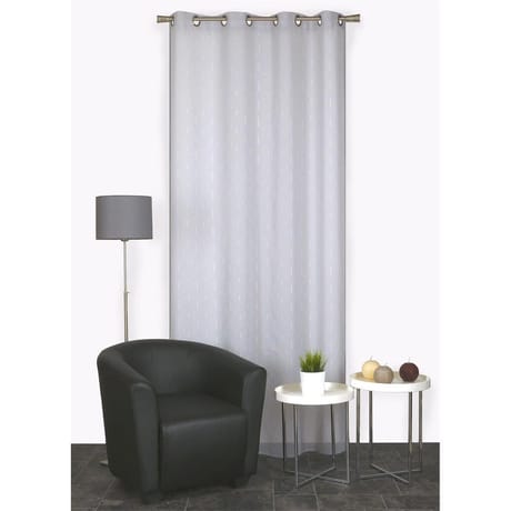 Panneau étamine fils coupés 140x240cm gris