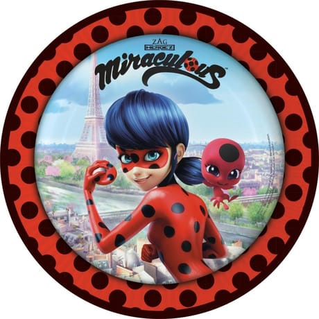 Assiettes lady miraculousq 23cm x8