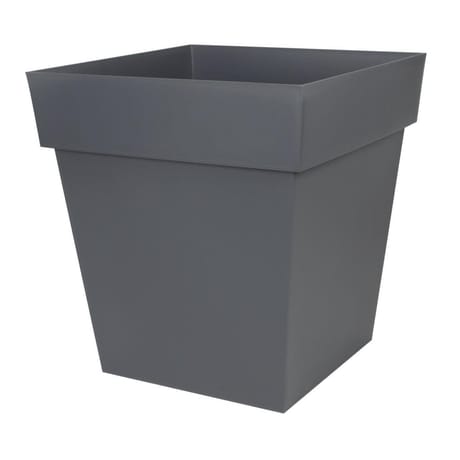 Eda pot carre toscane 50 cm - gris anthracite