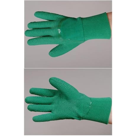 Gants rosier latex naturel sur support coton taille 08