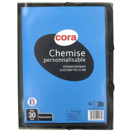 Cora chemise dos de 30 mm personnalisable