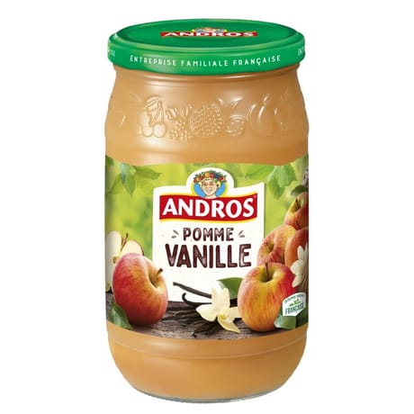 Andros bocal pomme vanille 750g