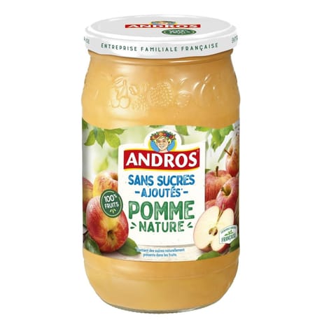 Andros dessert pomme nature sans sucre ajouté 730g