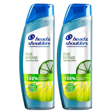 Head & shoulders pure intense shampooing deep clns oil 2x250ml