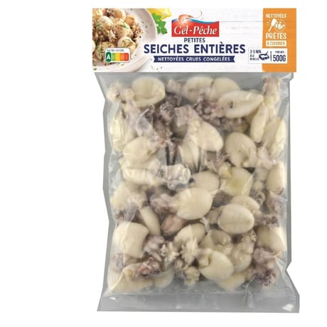 Gel peche petites scèhes entières nétoyées sachet 500g