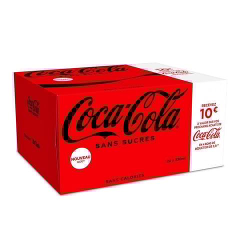 Coca-Cola sans sucres boite 33clx20 sleek