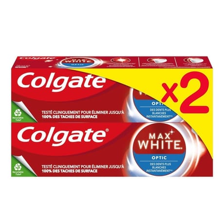 Colgate blancheur dentifrice instant 2x75ml