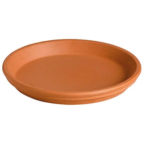 Soucoupe imperméable terre cuite rouge 27 cm