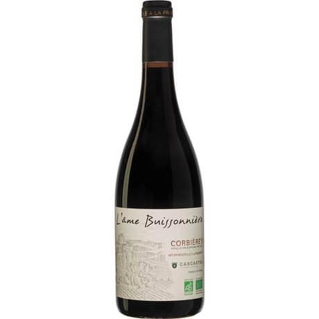 Corbières l'Ame Buissonnière vin rouge  AOP 14% Vol.75cl bio