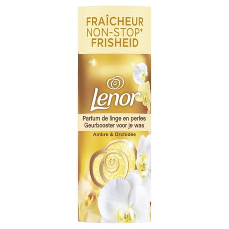 Lenor parfum de linge en perles ambre & orchidée 14 doses 0.165kg