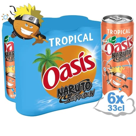 Oasis tropical boite slim 6x33cl