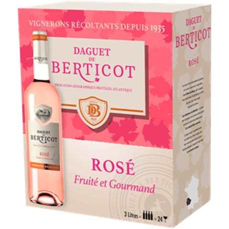 IGP Atlantique Rosé Daguet de Berticot Bib 12.5% Vol.3l