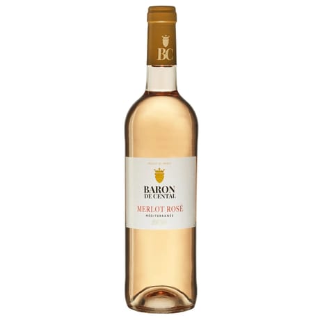 IGP Méditérranée Baron de Cental Merlot Rosé 13% Vol.75cl