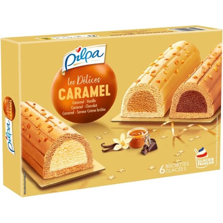Pilpa les délices caramel 6 bûchettes 336g