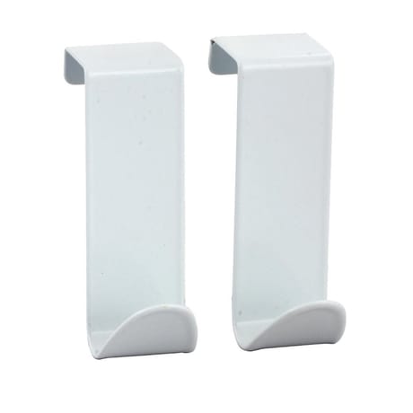 Set de 2 patères métal blanc