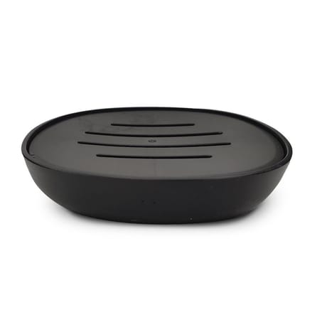Porte savon plastique noir