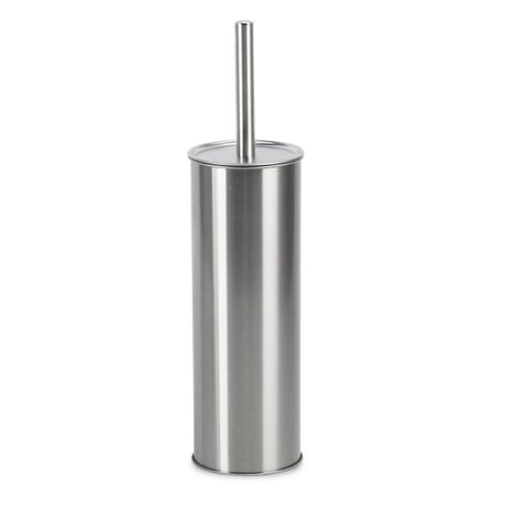 Pot a balai métal mat couvercle plat