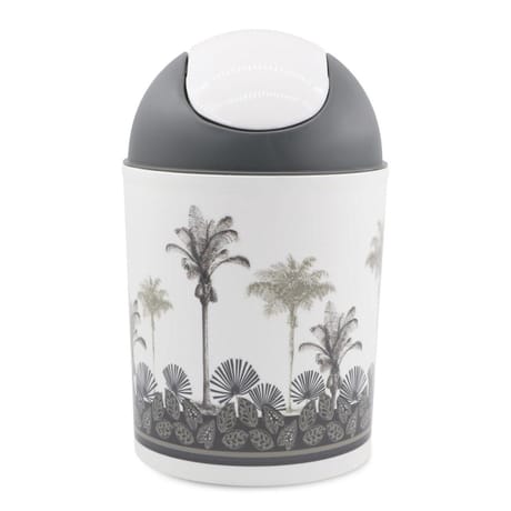 Poubelle swing 5 lt plastique imprime black tree
